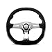 MOMO TRK-R35BK0B Trek-R 350 mm Leather Steering Wheel