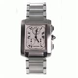 Pre Owned Mens Cartier Tank Francaise Chronograph Chronoflex Watch Stainless Steel Cartier Swiss... by Victorinox Swiss Army