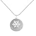 Sterling Silver "Celebrate" Snowflake Cut-Out Circle Pendant