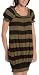 Kensie Girl Juniors\' Cotton Striped Dress With Smoking
