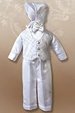 Boy's Christening Outfit with Cross-Hatched Vest