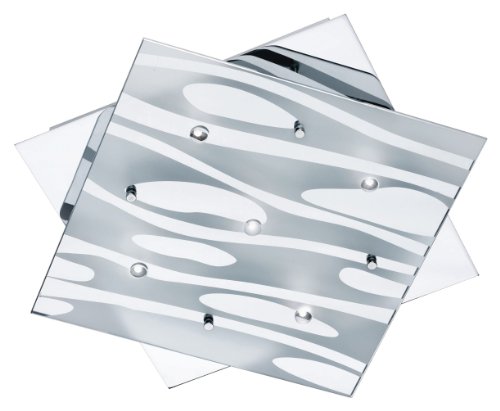 Trio-Leuchten 646410506 Niedervolt-Deckenleuchte inklusiv 5x 20 W G4, Ausf&uuml;hrung Chrom, Glas galvanisiert