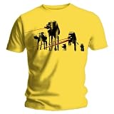 Star Wars Attats Attack Yellow Mens t-shirt Yellow
