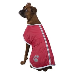 Zack & Zoey Polyester Nor'easter Dog Blanket Coat, XX-Small, Red