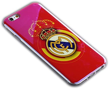 New Red TPU Rubber Gel Cover Real Madrid Case Skin for iphone 6 Plus (5.5 inch)