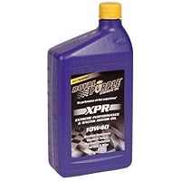 Royal Purple Extreme Performance and Racing (XPR) Synthetic Oil - Racing 41 XPR 10w40, Quart Size, Pack of 12