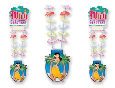 Lets Luau FLOWER LEI WITH GLITTER NOTEPAD