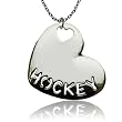 HOCKEY Sport Heart Necklace