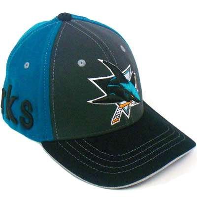 NHL LNH SAN JOSE SHARKS ZEPHYR FLEX FIT MED LG HAT CAP