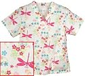 Printed V-neck Top - P15, Nursing Scrubs, Medical Uniforms