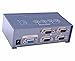 DTECH Powered 4 Port VGA Splitter Box Video Distribution Duplicator for 1 PC to Multiple Monitors