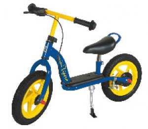 Kids Tricycle 12 inch Viper (Design: blue/yellow steel frame)