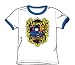 Batman Appearing Tonight Adult Ringer S/S T-shirt in White/Royal by DC Comics