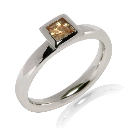 Pure Collection Damen-Ring Sterling Silber Citrin Gelb Gr.50 (15.9) 60709018 50 Preisvergleich