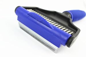 The Desheddinator Medium 2 in 1 Comb/brush - By Pet Grooming - Pet Supplies for Cats and Dogs - Dog Groomer and Cat Groomer De Shedding Tool - Best Undercoat Hair Removal Tool for Shedding and Matting Long or Short Hair Pets- 1 Year Guarantee