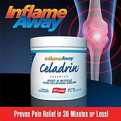 InflameAway Celadrin Cream - Advanced Joint & Muscle Pain Relieving Cream - 6 oz