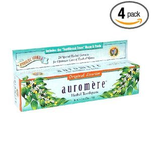 Auromere Herbal Toothpaste Original of 4)