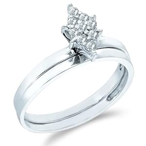 Marquise Shape Pave Rings