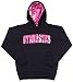 Girls Sweatshirt Gymnastics Hawaiian Hoodie Black With Pink