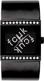 FCUK Stainless Steel Ladies Black IP Bangle Watch