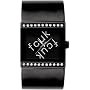 FCUK Stainless Steel Ladies Black IP Bangle Watch