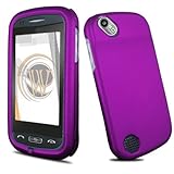 Purple Rubberized Protector Hard Case for Pantech Laser P9050 AT&T