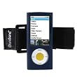 Tuneband, Grantwood Technology's Armband, Silicone Skin, and Screen Protector for iPod Nano 5th Generation (8GB/16GB/Camera), Navy