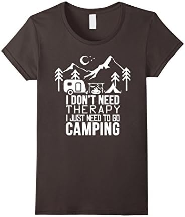 Women's I Don't Need Therapy, I Just Need to Go Camping Large Asphalt