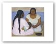Two Women and a Child by Diego Rivera 8.25"x9" Art Print Poster
