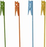 エイチツーオー 木製クリップピック H2716 4種セット販売