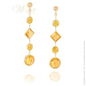 WILLOW GOLD: *HARLEQUIN GOLDEN EARRINGS 14 KARAT YELLOW GOLD* by 
