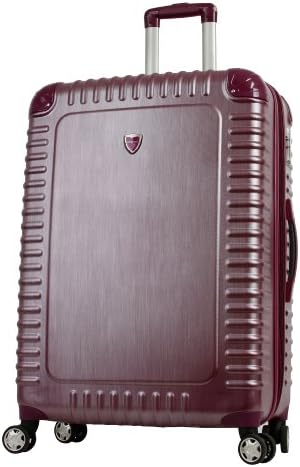 Polycarbonate Hardside Spinner Three-Piece Luggage Set (Burgundy)