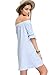 Milumia Women's Off The Shoulder Striped Bow Shift Dress