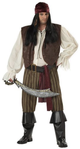 Discount Mens Plus Size Rogue Pirate Costume