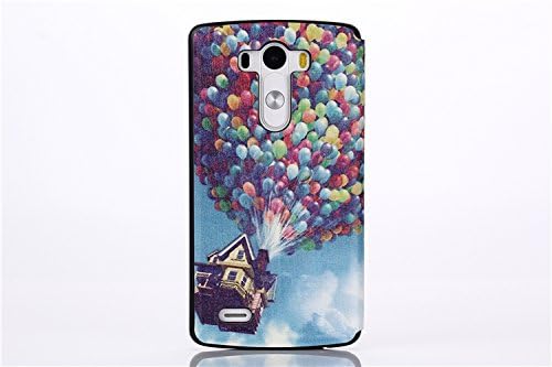 LG G3 Case,view Windows Balloon Pattern Premium Pu Leather Flip Protective Skin Cover Case for LG G3 (balloon)