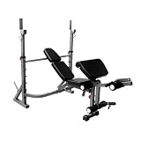 Bayou Fitness E-Series Olympic Weight Bench with Leg Extension and Preacher Curl Attachment