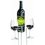 True Fabrications Picnic Stix Set, Wine Bottle and Wine Glass Holder/Stakes