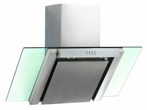 PKM 9878+CF160 Dunstabzugshaube / 700m3/h / ausziehbarer Kamin / Edelstahl-Glas / 2 Kohlefilter