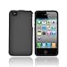 For Apple iPhone 4 Rubberized Hard Case Cover BLACK