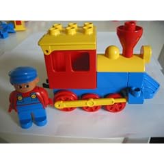LEGO DUPLO - "DAMPF- LOKOMOTIVE" - Eisenbahn - Classic - SCHIEBE-EISENBAHN MIT LOKF�HRER