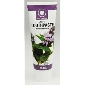 Organic Mint Toothpaste- Made in Denmark by Urtekram, 75 Ml.
