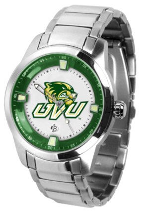 Utah Valley State UVSC Wolverines Titan Steel Watch