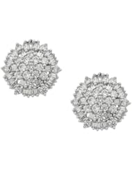 Diamond Fashion Cluster Earrings 1ctw