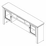L Shaped Computer Desk Hutch - Bush Office Furniture - WC01712 [Office Product]
