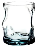 Bormioli Rocco Sorgente Double Old Fashioned Glasses, Set of 4, Gift Boxed, Blue