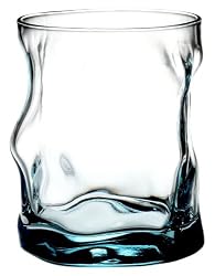 Bormioli Rocco Sorgente Double Old Fashioned Glasses, Set of 4, Gift Boxed, Blue