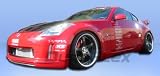 2003-2005 Nissan 350z W-1 Kit - Includes W-1 Front Lip (100506), W-1 Rear Lip (100507), and W-1 Side Skirts (100508).