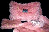 Baby Fur - Pink Crisscross Faux Fur Diaper Bag