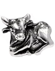 Silverado Ox Silver Charm - Fits On Pandora Chamilia And Troll Bracelets