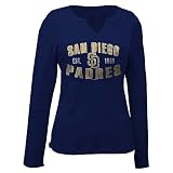 San Diego Padres Women's Long Sleeve Missy V-Neck T-shirt by 5th & Ocean